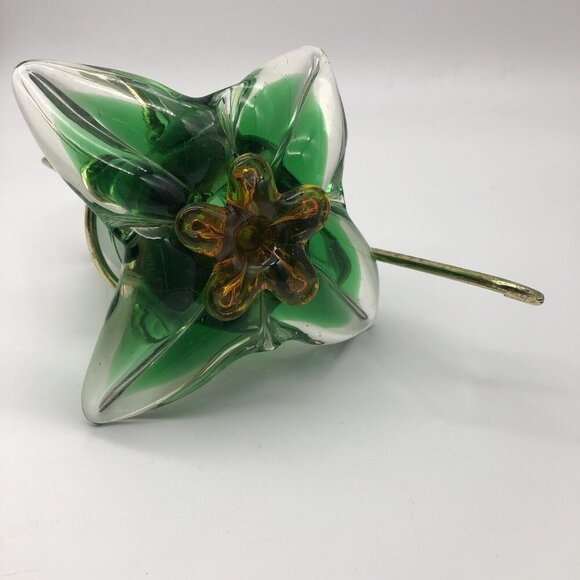 Vintage Murano Sommerso Mandruzzato Art Glass 3 Piece Hanging Bud Vase - Picture 4 of 16